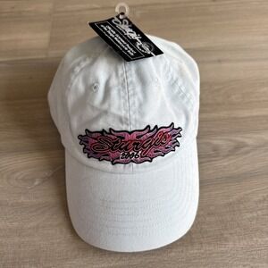 Sturgis 2006 Motorcycle Rally‎ strap back women's hat Flames Baby Blue NWT